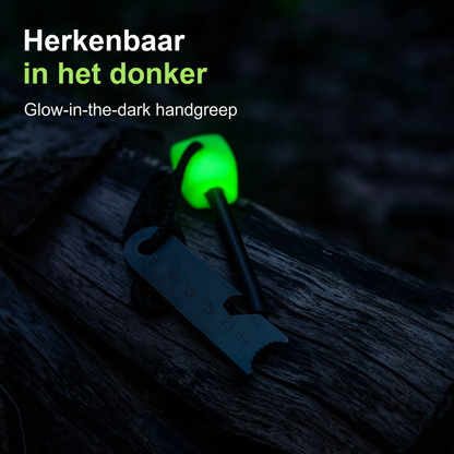 Magnesium Vuurstarter En Strijker Met Noodfluitje - Vuursteen - Nood