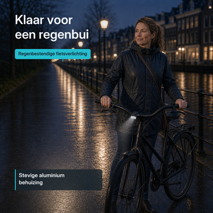 Fietsverlichting Set - Voorlicht en Achterlicht - USB Oplaadbaar - 1000 Lumen - 6 Standen