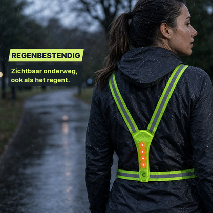 Hardloopvest met Verlichting - USB-C Oplaadbaar - 3 Standen