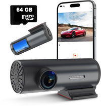 Dashcam M1 Pro - GPS WiFi APP - 1296P Full HD Resolutie - Incl.64GB Micro SD-Kaart - 1.43 inch Mini Scherm - Hardwired - Voor Auto - Videorecorder - Camera - Vrachtwagens