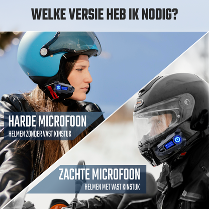 Motorhelm Headset R500 - Met Bluetooth 5.4 - Intercom - Radio