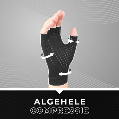 Compressie Handschoenen Zonder Vingertoppen - Reuma - Artrose - Unisex