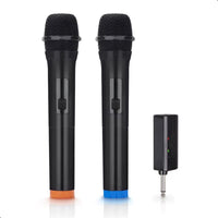 2 Stuks - Draadloze Microfoonset - 2.4Ghz - USB-C Ontvanger - Plug & Play - Karaoke - Studio - ASMR