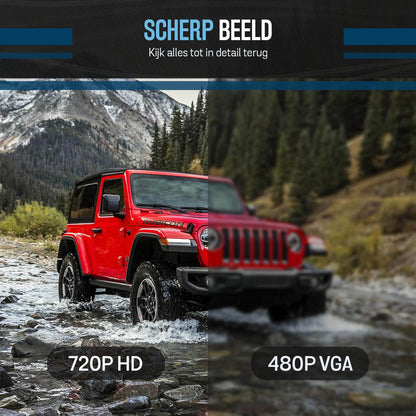 Dual Dashcam B100 - WiFi APP - HD Resolutie - Incl.64GB Micro SD-Kaart & Achteruitrijcamera - 1.97 inch Mini Scherm - Voor En Achter Auto - Videorecorder - Camera - Vrachtwagens