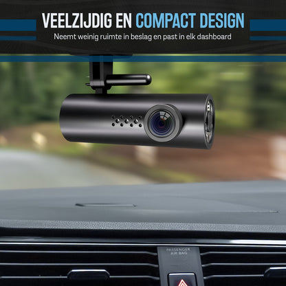 Dual Dashcam B100 - WiFi APP - HD Resolutie - Incl.64GB Micro SD-Kaart & Achteruitrijcamera - 1.97 inch Mini Scherm - Voor En Achter Auto - Videorecorder - Camera - Vrachtwagens