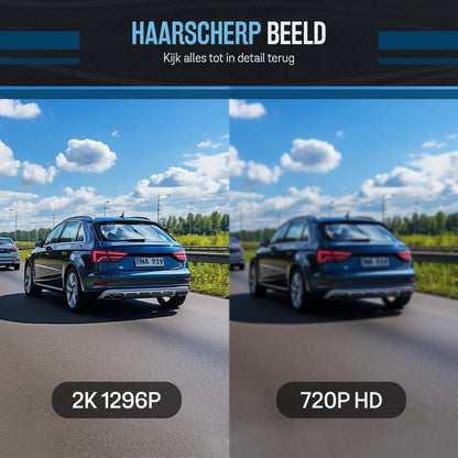 Dashcam M1 Pro - GPS WiFi APP - 1296P Full HD Resolutie - Incl.64GB Micro SD-Kaart - 1.43 inch Mini Scherm - Hardwired - Voor Auto - Videorecorder - Camera - Vrachtwagens