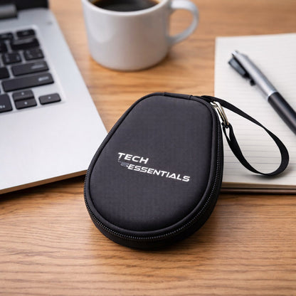 Koptelefoon Hoes - Case - Bone conduction Headphone Hardcase - Beschermhoes - Oordopjes - Zwart