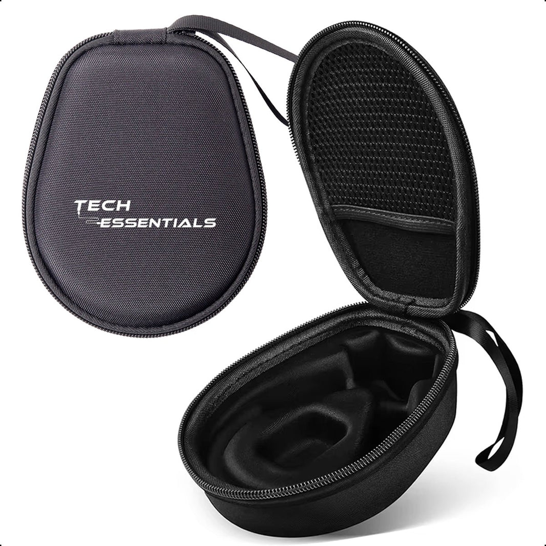 Koptelefoon Hoes - Case - Bone conduction Headphone Hardcase - Beschermhoes - Oordopjes - Zwart