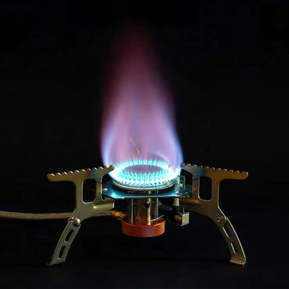 Gasbrander - 3500W - Ingebouwde Ontsteking - Lichtgewicht(254g) - Butaan/Propaan Schroefpatronen & Butaan Flessen - Camping Gas Kooktoestel 1 Pits - Gasstel - Draagbare Gasfornuis - Kamperen - Outdoor