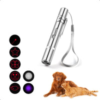 Laserpen 7-In-1 - Dieren - Rood - Oplaadbaar - Patronen - UV Licht