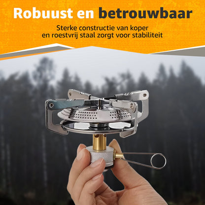 Gasbrander Compact - 3500W - Camping Kooktoestel - Kamperen