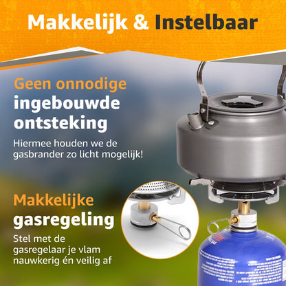 Gasbrander Compact - 3500W - Camping Kooktoestel - Kamperen