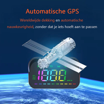 Automatische - GPS Snelheidsmeter Auto HUD - Micro-USB - Pro - Head Up Displays - Plug&Play