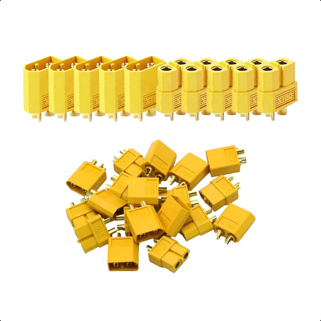 XT60 Connector - 5 Set/Paar - Male and Female - Electronica - Kabelverbinder - 18650 - Accu - Batterij - LiPo - Li-ion - Draad - RC - Solderen
