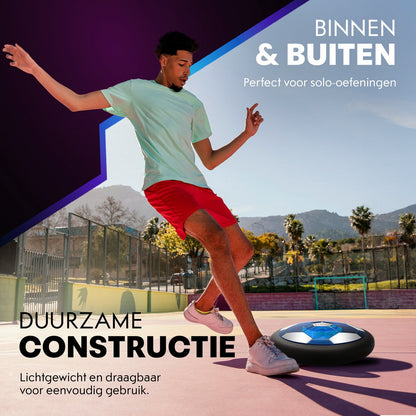 Hover Bal - Led Verlichting - 18 cm - Oplaadbaar - Indoor Zweef Voetbal - Zachte - Kinderen - Air Powered Soccer - Binnen