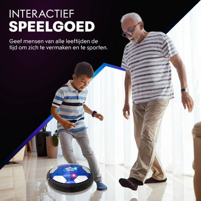 Hover Bal - Led Verlichting - 18 cm - Oplaadbaar - Indoor Zweef Voetbal - Zachte - Kinderen - Air Powered Soccer - Binnen
