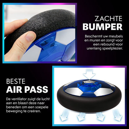 Hover Bal - Led Verlichting - 18 cm - Oplaadbaar - Indoor Zweef Voetbal - Zachte - Kinderen - Air Powered Soccer - Binnen