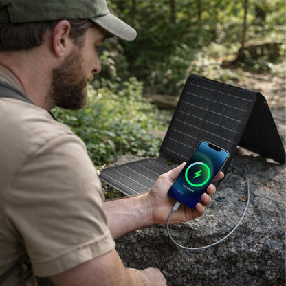 Zonnepaneel Opvouwbaar 30W - USB-C - USB-A - Draagbaar - Kamperen