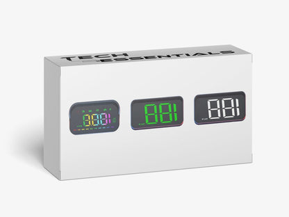 Automatische - GPS Snelheidsmeter Auto HUD - USB-C - Wit - Head Up Displays - Plug&Play