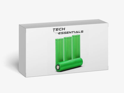 4-Slots Batterijoplader USB-C Met 4x 18650 Oplaadbare Batterijen - 2600mAh 3.6V - 10440/18650 - Li-ion - Flat Top - Houder - Accu - Lithium