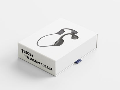 Wave - Bone Conduction Headphone - IPX7 Waterbestendig - Bluetooth V5.3 - Koptelefoon - Draadloze Sport Oordopjes - Hardloop Oortjes - Headset - Zwart