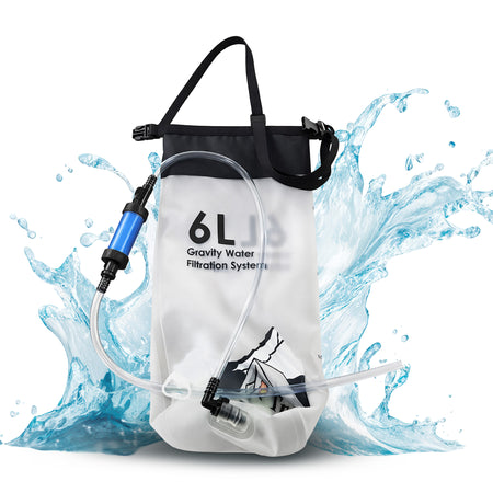 Waterfilter Zwaartekracht Gevoed - 6L Waterzak - Drinkwater - Overleving - Survival