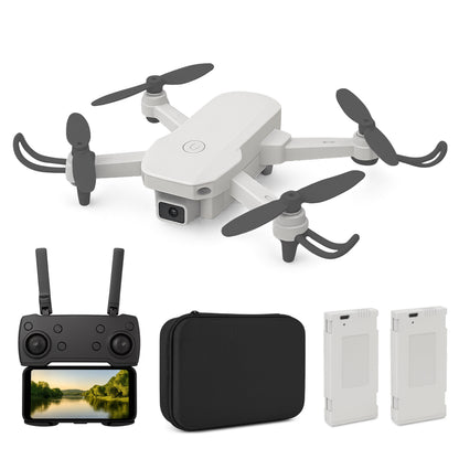 Dual Camera Drone -Incl 2 Accu's En Case - Grijs - Kinder - Voor Kinderen - Bestuurbare FPV Mini - Volwassenen - Buiten - Speelgoed - RC - E88