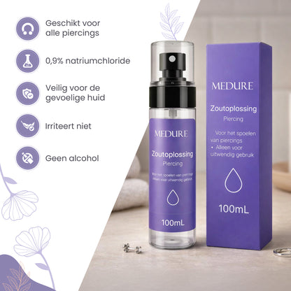 Zoutoplossing Piercing - Spray - Aftercare - 100mL
