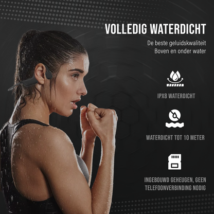 Marine X9 - Bone Conduction Headphone - IPX8 - 32GB - Sport Oordopjes