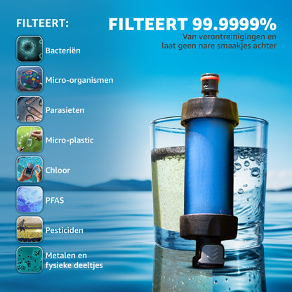 Waterfilter Zwaartekracht Gevoed - 6L Waterzak - Drinkwater - Overleving - Survival