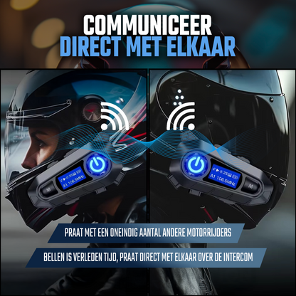 Motorhelm Headset R500 - Met Bluetooth 5.4 - Intercom - Radio