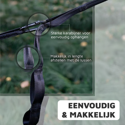 Hangmat - 2 Persoons - Lichtgewicht Reishangmat - Bevestigingsset