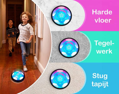 Hover Bal Set - Voetbaldoeltjes Set Van 2 - Voetbal Ø11cm&Pomp - Led Verlichting - 18 cm - Oplaadbaar - Indoor Zweef Voetbal - Zachte - Kinderen - Air Powered Soccer - Binnen