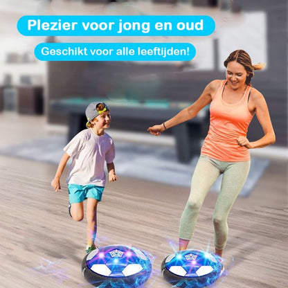 Hover Bal Set - Voetbaldoeltjes Set Van 2 - Voetbal Ø11cm&Pomp - Led Verlichting - 18 cm - Oplaadbaar - Indoor Zweef Voetbal - Zachte - Kinderen - Air Powered Soccer - Binnen