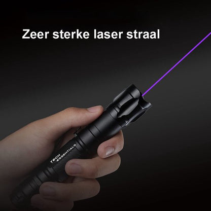 Professionele Laserpen Paars - Klasse II - Met Case - Oplaadbaar - Inclusief Batterijen En Oplader - Extra Krachtig | Pointer - Gadget - Lichtjes