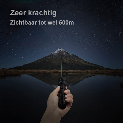 Professionele Laserpen Rood - Klasse II - Met Case - Oplaadbaar - Inclusief Batterijen En Oplader - Extra Krachtig
