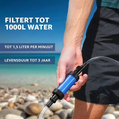 Waterfilter Zwaartekracht Gevoed - 6L Waterzak - Drinkwater - Overleving - Survival