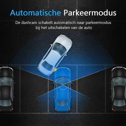 Dual Dashcam S1 Voor Auto - Met Achteruitrijcamera Universeel - Full HD - Met 64GB Micro SD-Kaart - Met Nachtzicht - Voor En Achter