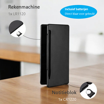 Wetenschappelijke Rekenmachine Met Digitale Notitieblok En Pen - Zwart - Grafische - Groot - Grote Toetsen - Bureau - School - Studie - Studenten - Kantoor - Schrijven - Kladblok