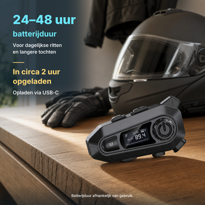 Motorhelm Headset R500 - Met Bluetooth 5.4 - Intercom - Radio