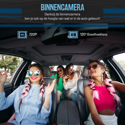 A100 Dashcam - 1080P - Wifi - Auto Camera- Parkeermodus - Nachtzicht