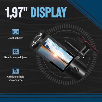 B100 Dashcam - 720P - Wifi - Auto Camera - Nachtzicht - Incl 64GB SD
