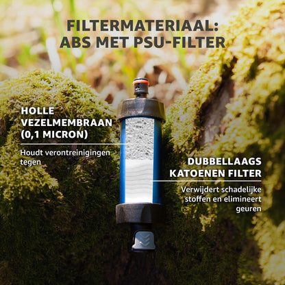 Waterfilter Zwaartekracht Gevoed - 6L Waterzak - Drinkwater - Overleving - Survival