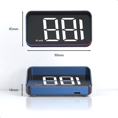 Automatische - GPS Snelheidsmeter Auto HUD - USB-C - Wit - Head Up Displays - Plug&Play