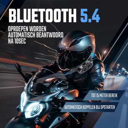 Motorhelm Headset R500 - Met Bluetooth 5.4 - Intercom - Radio