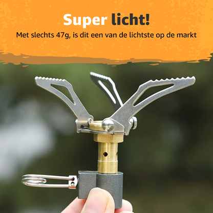 Ultra Light Gasbrander - 47g - 3000W - Camping kooktoestel - Kamperen