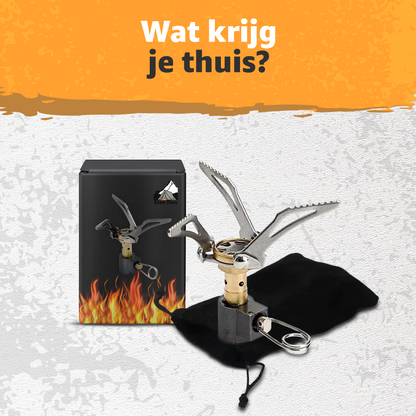 Ultra Light Gasbrander - 47g - 3000W - Camping kooktoestel - Kamperen