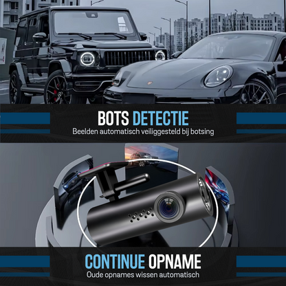 B100 Dashcam - 720P - Wifi - Auto Camera - Nachtzicht - Incl 64GB SD