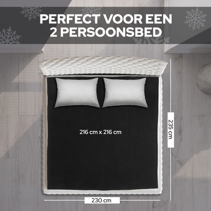 Love Blanket - Waterdichte Deken - 216x216cm - Zwart - Sex - Erotiek