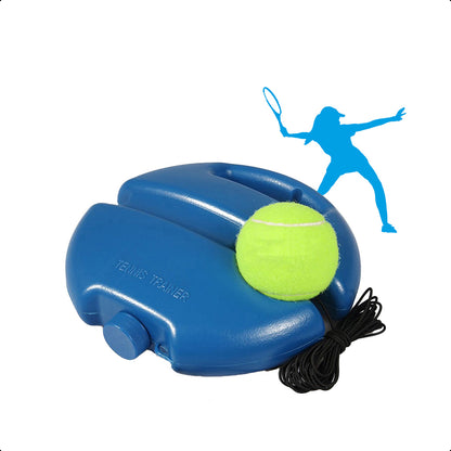 Tennispaal - Tennistrainer - Set Met Elastiek En Tennisbal - Voor In de Tuin Kinderen - Classic - Pro - Vakantie - Volwassenen - Blauw